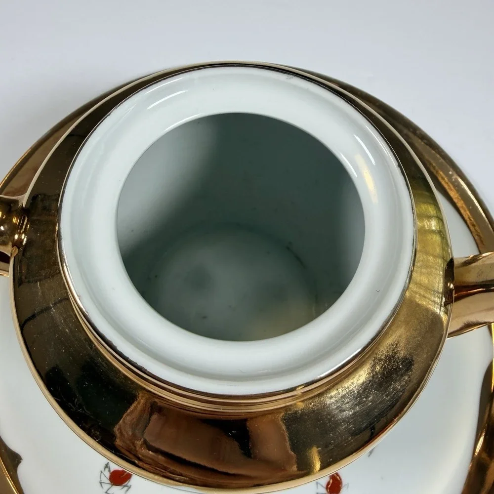 SS39 Old Circa Mid-Century Chinese a Set of 6 Porcelain Tea Sets Well Preserved